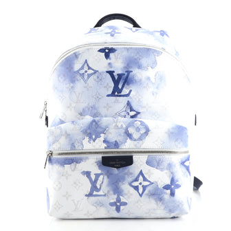 Louis Vuitton Discovery Backpack PM Monogram Watercolor Blue in Canvas with  Silver-tone - US