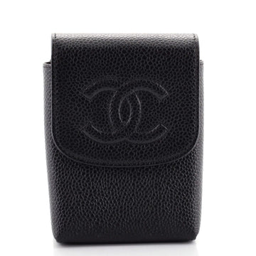 Chanel Vintage Timeless CC Phone Holder Pouch Caviar Mini