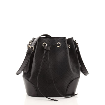 Gucci Bright Bucket Bag Diamante Leather Large
