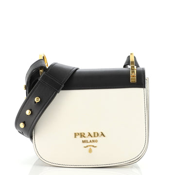Prada Pionniere Saddle Crossbody Bag City Calfskin Small