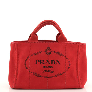 Prada Canapa Tote Canvas Mini