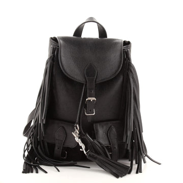 Saint Laurent Festival Backpack Fringe Leather Small