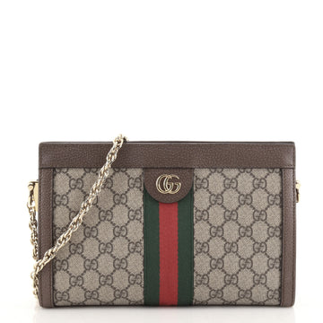 Gucci Ophidia Chain Shoulder Bag GG Coated Canvas Small