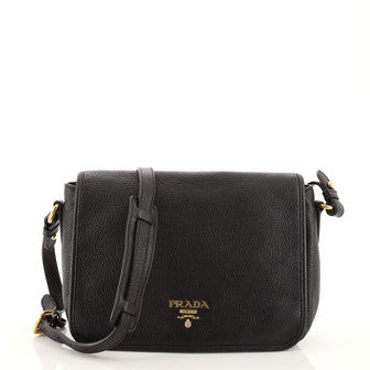 Prada Flap Messenger Bag Vitello Phenix Medium