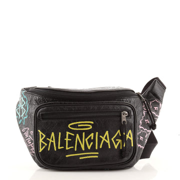 Balenciaga Graffiti Explorer Belt Bag Leather Medium
