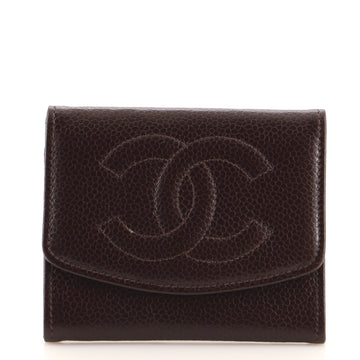Chanel Vintage Timeless CC Flap Card Case Caviar Mini