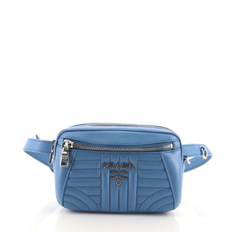Prada Convertible Belt Bag Diagramme Quilted Leather Small