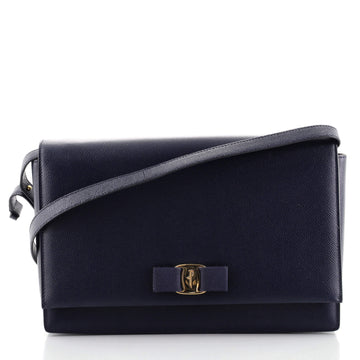Salvatore Ferragamo Ginny Crossbody Bag Leather Large
