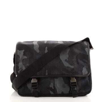 Prada Camouflage Messenger Bag Printed Tessuto Small
