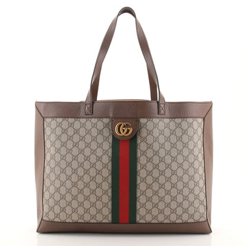 Gucci Ophidia Soft Open Tote GG Coated Canvas East West