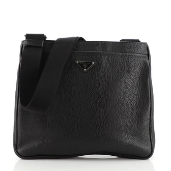 Prada Zip Messenger Bag Vitello Daino Medium