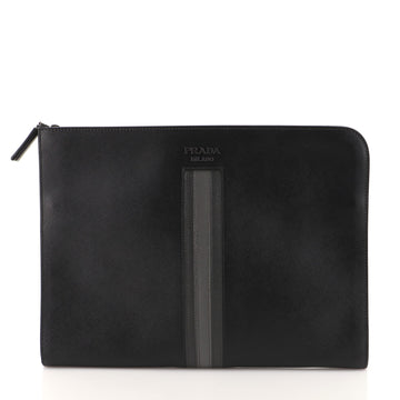 Prada Zip Around Portfolio Saffiano Leather Small