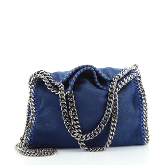 Stella McCartney Falabella Fold Over Crossbody Bag Shaggy Deer Mini