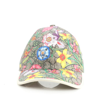 Gucci Baseball Cap Flora GG Coated Canvas