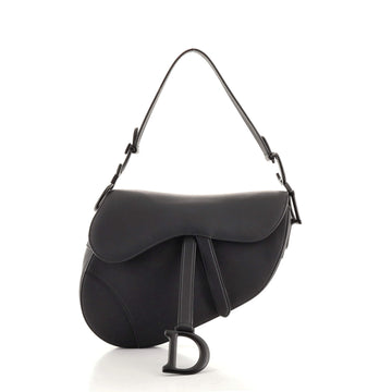 Christian Dior Ultra Matte Saddle Handbag Leather Medium