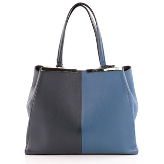 Fendi Bicolor 3Jours Handbag Leather Large