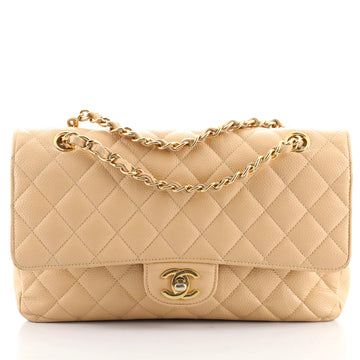 Chanel Classic Double Flap Bag Quilted Caviar Medium