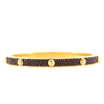 Louis Vuitton Gimme a Clue Bangle Bracelet Stingray and Metal