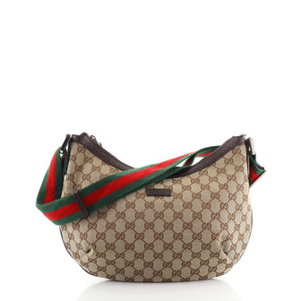 Gucci Saddle Zip Messenger Bag GG Canvas Medium