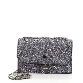 Jimmy Choo Finley Shoulder Bag Glitter Small