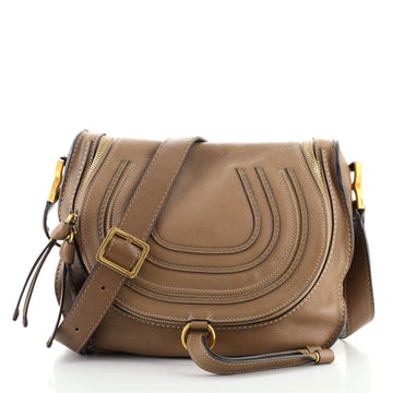 Chloe Marcie Zip Crossbody Bag Leather Medium