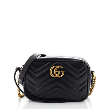 Gucci GG Marmont Shoulder Bag Matelasse Leather Mini
