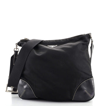 Prada Zip Messenger Bag Tessuto Medium