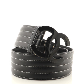 Chanel CC Belt Resin and Quilted Leather Wide