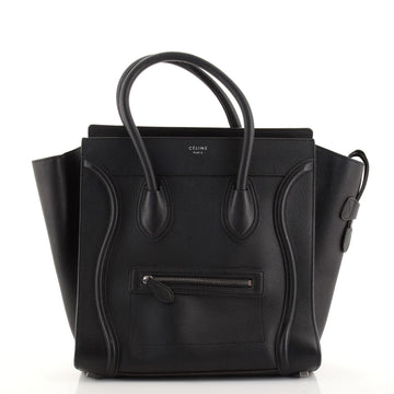 Celine Luggage Bag Grainy Leather Mini