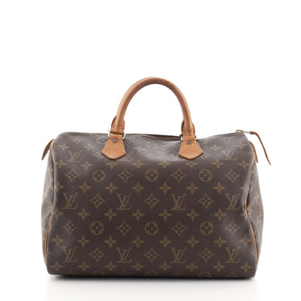 Louis Vuitton Speedy Handbag Monogram Canvas 30