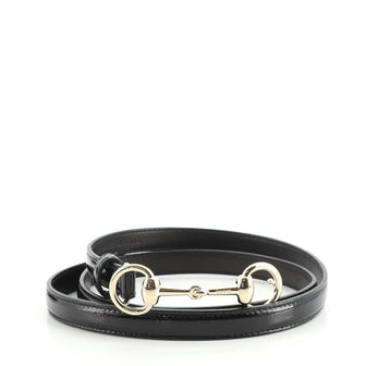 Gucci Horsebit Skinny Belt Leather Thin
