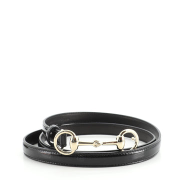 Gucci Horsebit Skinny Belt Leather Thin