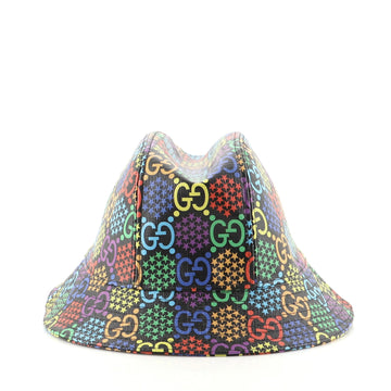 Gucci Bucket Hat Psychedelic Print GG Coated Canvas