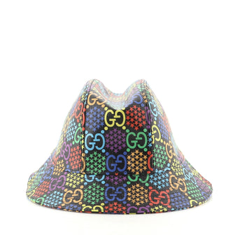 Gucci Bucket Hat Psychedelic Print GG Coated Canvas