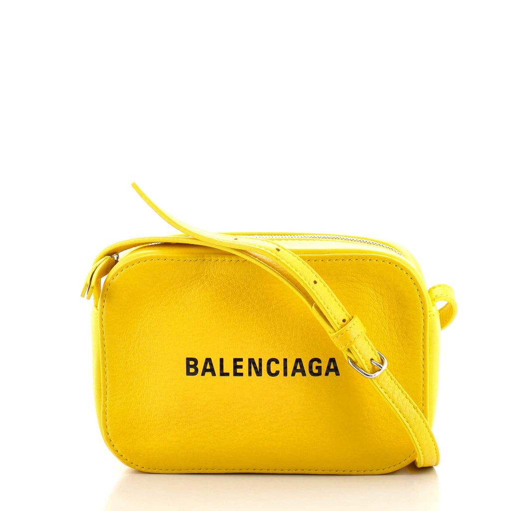 Balenciaga Everyday XS Camera Bag - Yellow Crossbody Bags