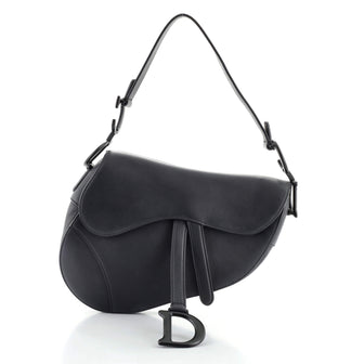 Christian Dior Ultra Matte Saddle Handbag Leather Medium