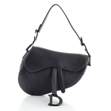 Christian Dior Ultra Matte Saddle Handbag Leather Medium