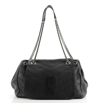 Saint Laurent Nolita Satchel Matelasse Chevron Leather Medium