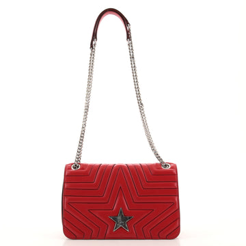 Stella McCartney Star Flap Crossbody Bag Quilted Leather Small