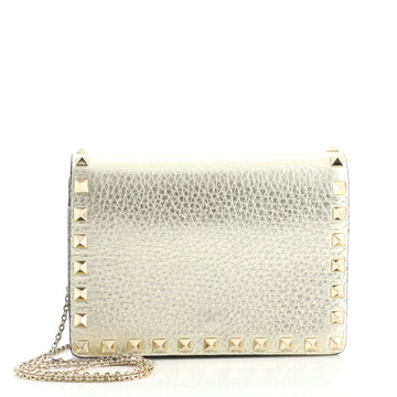 Valentino Rockstud Pouch Crossbody Bag Leather Mini