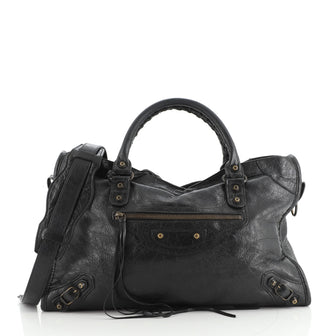 Balenciaga City Classic Studs Bag Leather Small