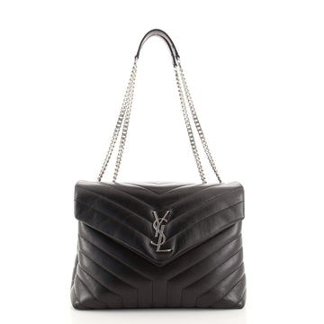 Saint Laurent LouLou Shoulder Bag Matelasse Chevron Leather Medium