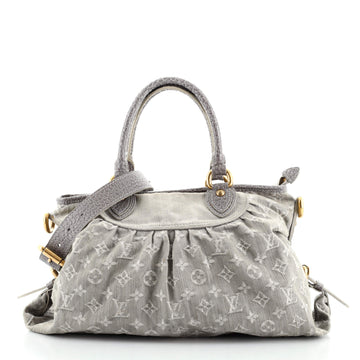 Louis Vuitton Neo Cabby Handbag Denim GM
