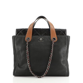 Chanel In the Mix Portobello Soft Tote Quilted Iridescent Calfskin