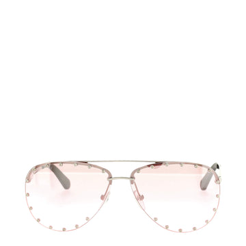 Louis Vuitton The Party Aviator Sunglasses Studded Metal