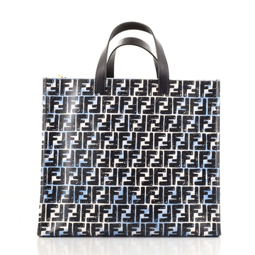 Fendi Shopper Tote Joshua Vides Zucca Coated Canvas Large
