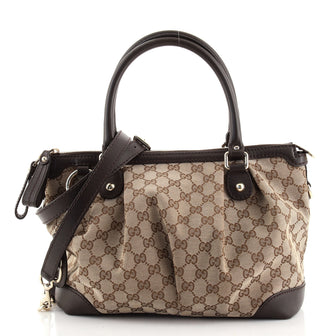 Gucci Sukey Top Handle Satchel GG Canvas Medium