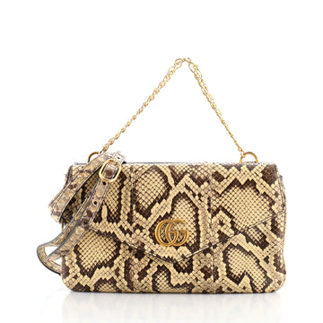 Gucci Thiara Double Shoulder Bag Python and Leather Medium