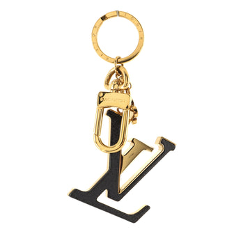 LV Capucines Bag Charm and Key Holder Metal with Leather