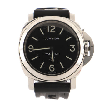 Panerai Luminor Base Manual Watch Stainless Steel and Rubber 44